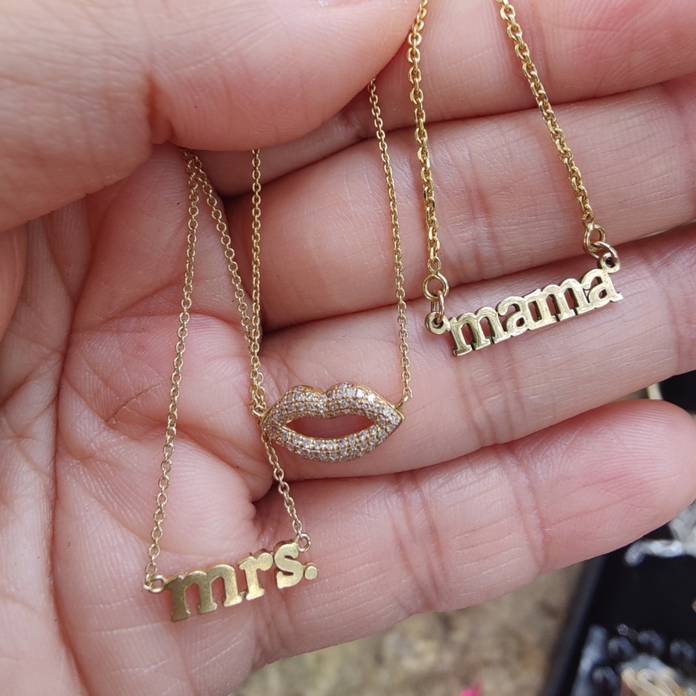 18k Jennifer Meyer Mrs. Necklace Only